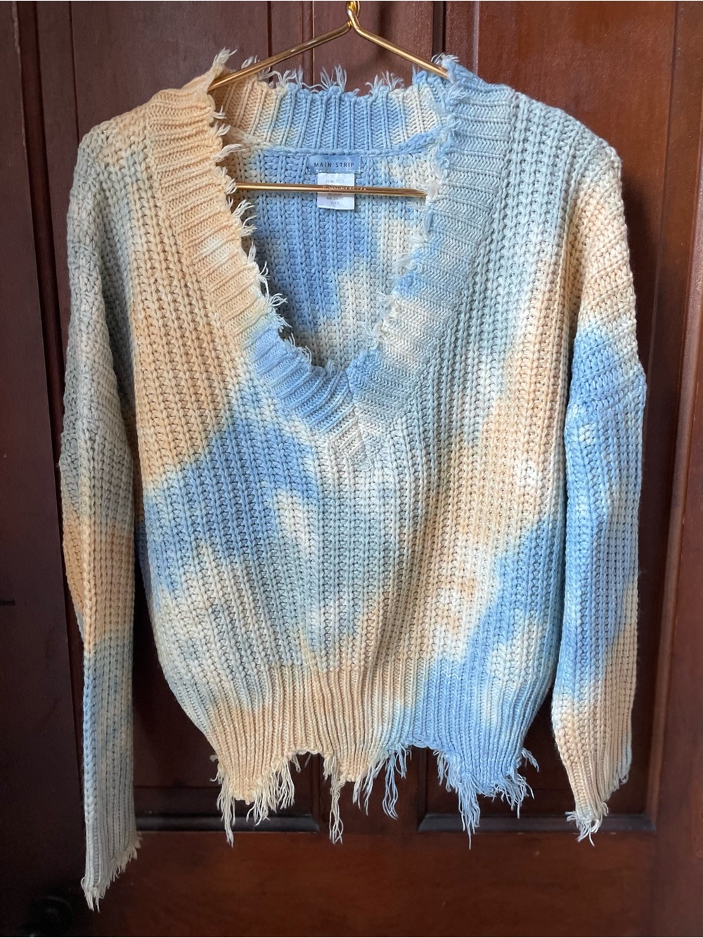 Main Strip women's small long sleeve v neck sweater
